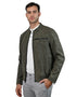 Chamarra para hombre, estilo Casual marca Perry Ellis en Color Verde Olivo.
